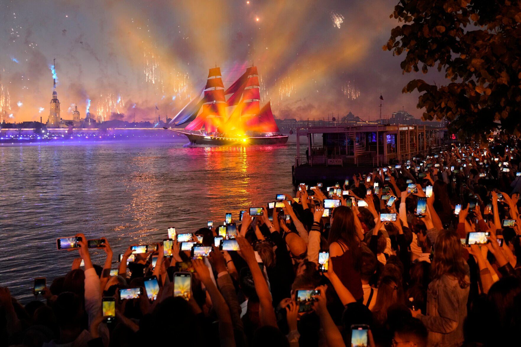 APTOPIX Russia Scarlet Sails